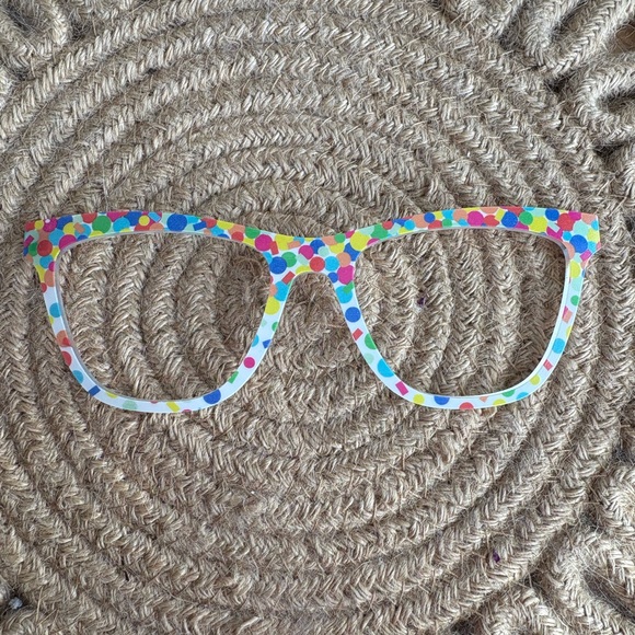 Colorful Polka Dot Glasses Top Frame - Pair Eyewear - The Harper - Picture 1 of 2